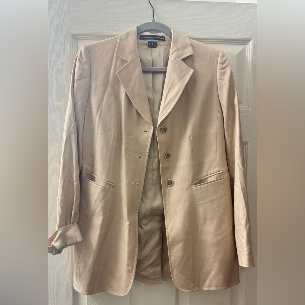 Women's Linda Allard Ellen Tracy  Beige Blazer